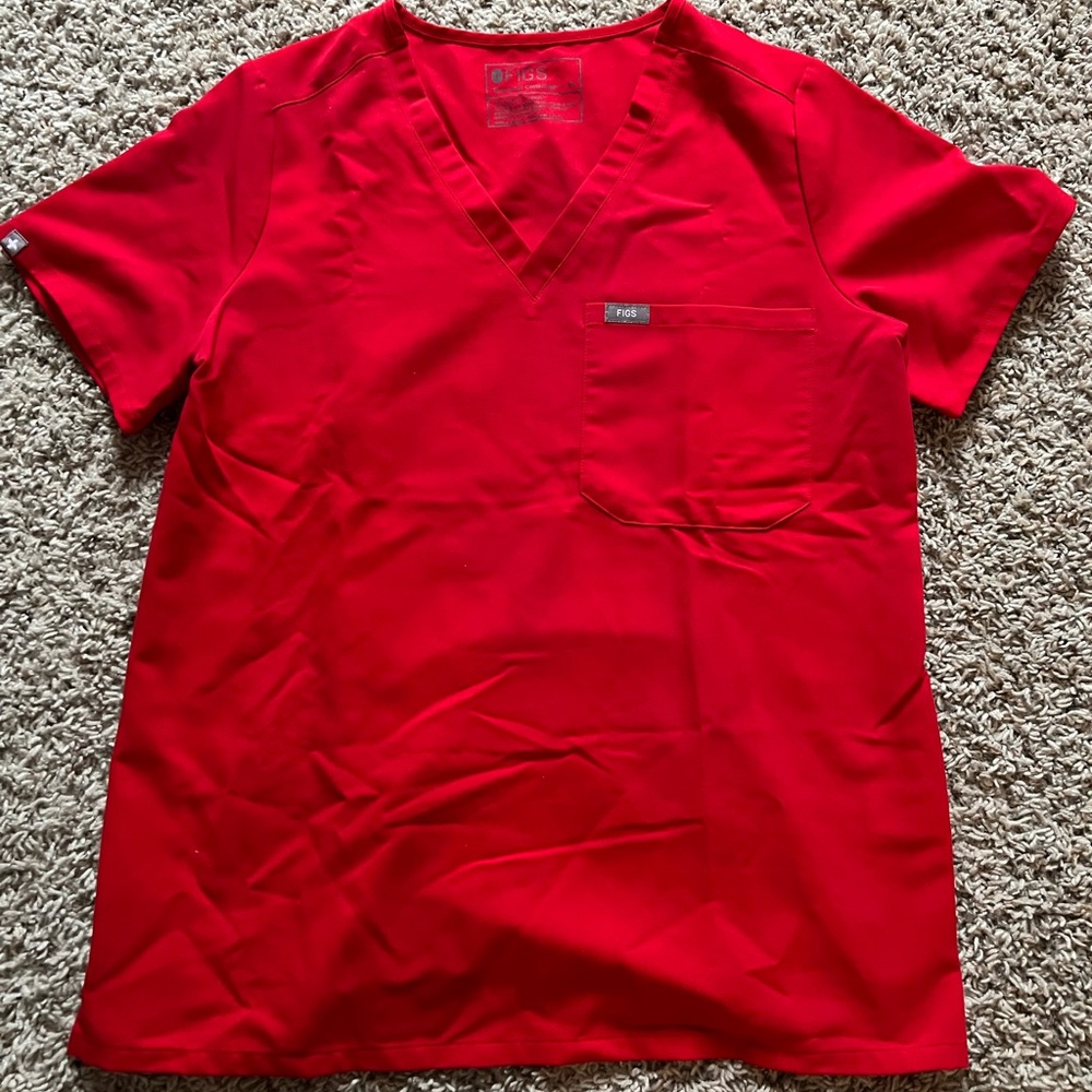 Figs red scrub set!